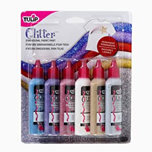 Tulip Glitter Fabric Paint - Set Of 6