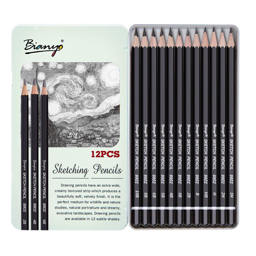 Bianyo Sketching Pencils - 12pcs