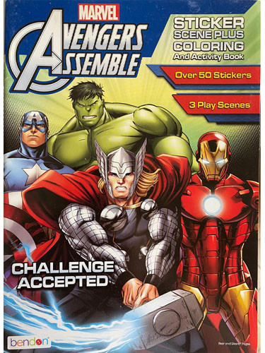 Avengers Coloring & Activity Book with Stickers