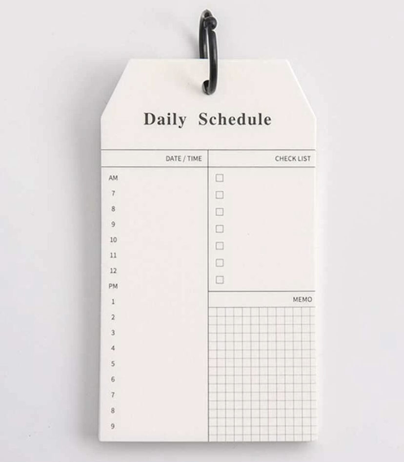 Daily Schedual memo pad