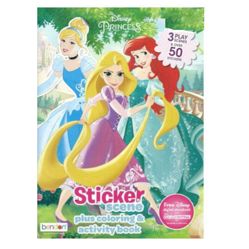 Disney princess - coloring & play Book