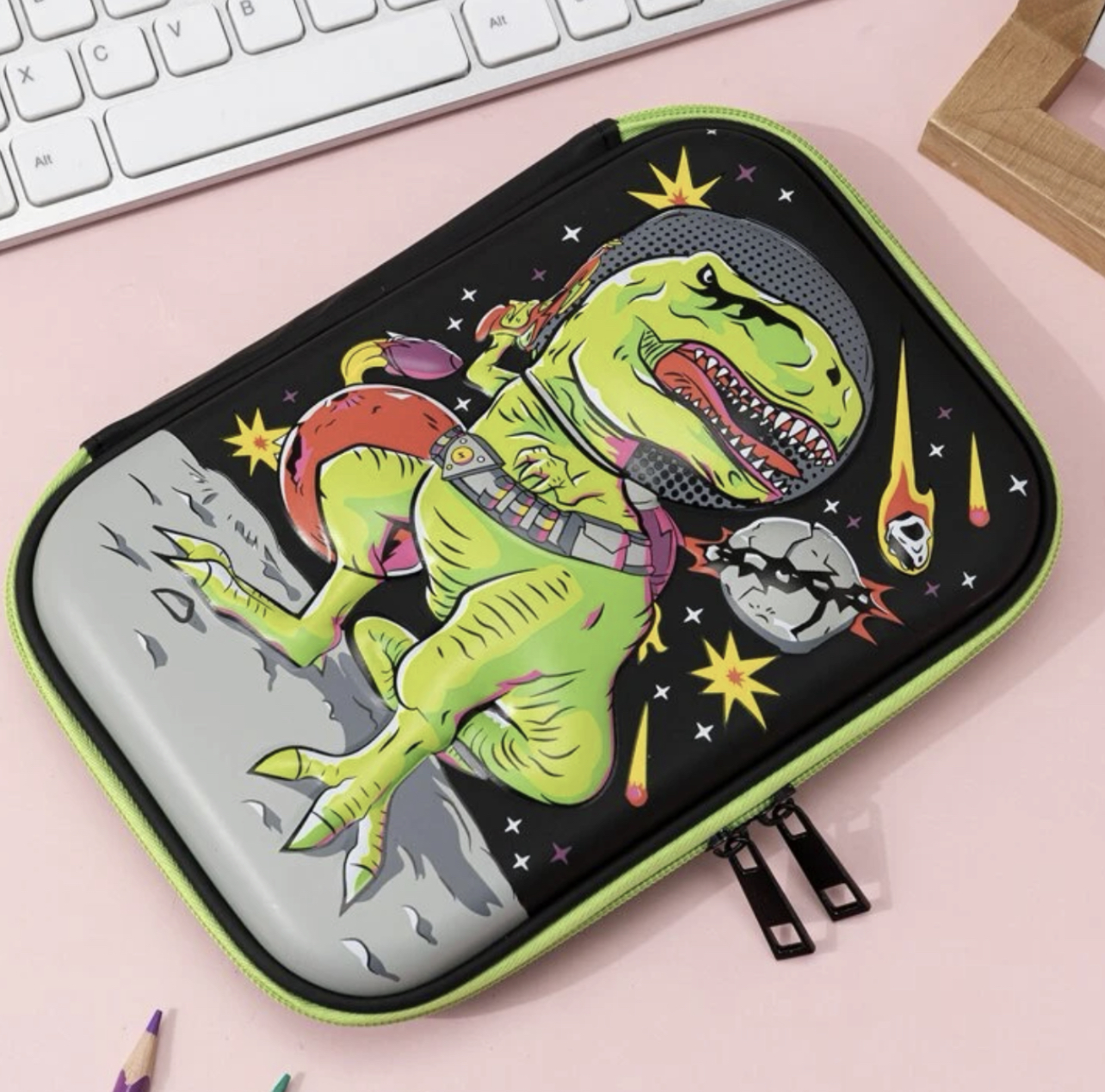 Dino space Pencil Case