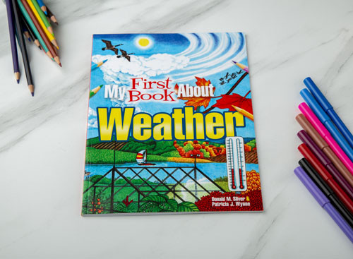 Learning and coloring weather book