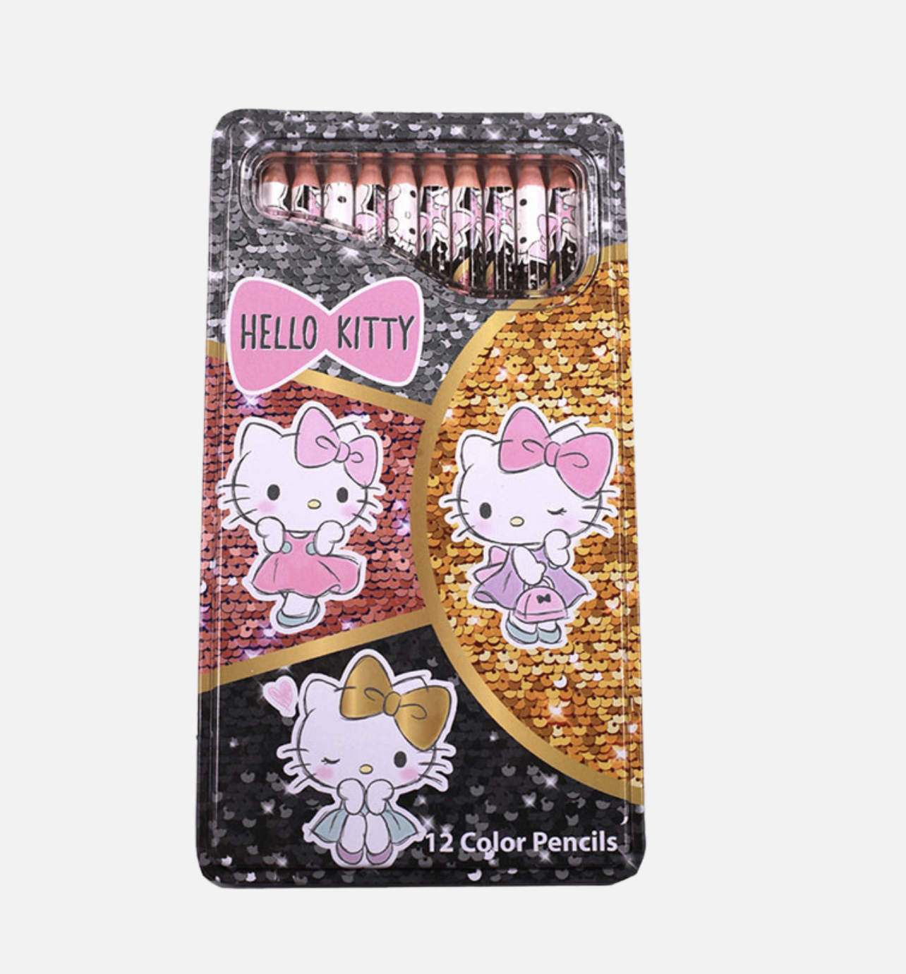 Hello kitty -12 Colors pencils in flat box