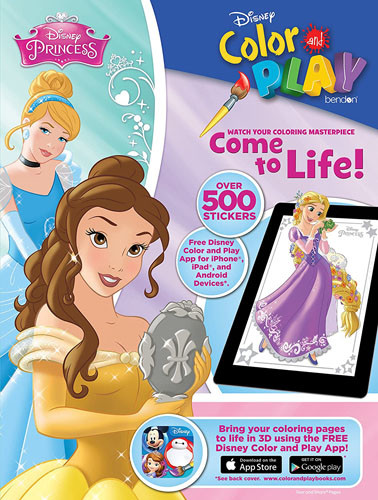 Disney Princess Color and Play Giant Sticker Activity Book