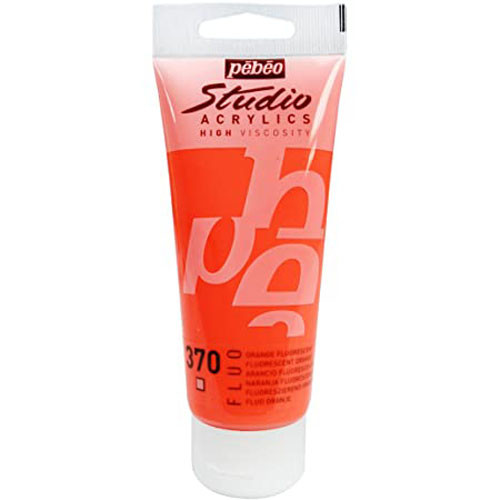 Pebeo Acrylic Paint - Fluorescent Orange