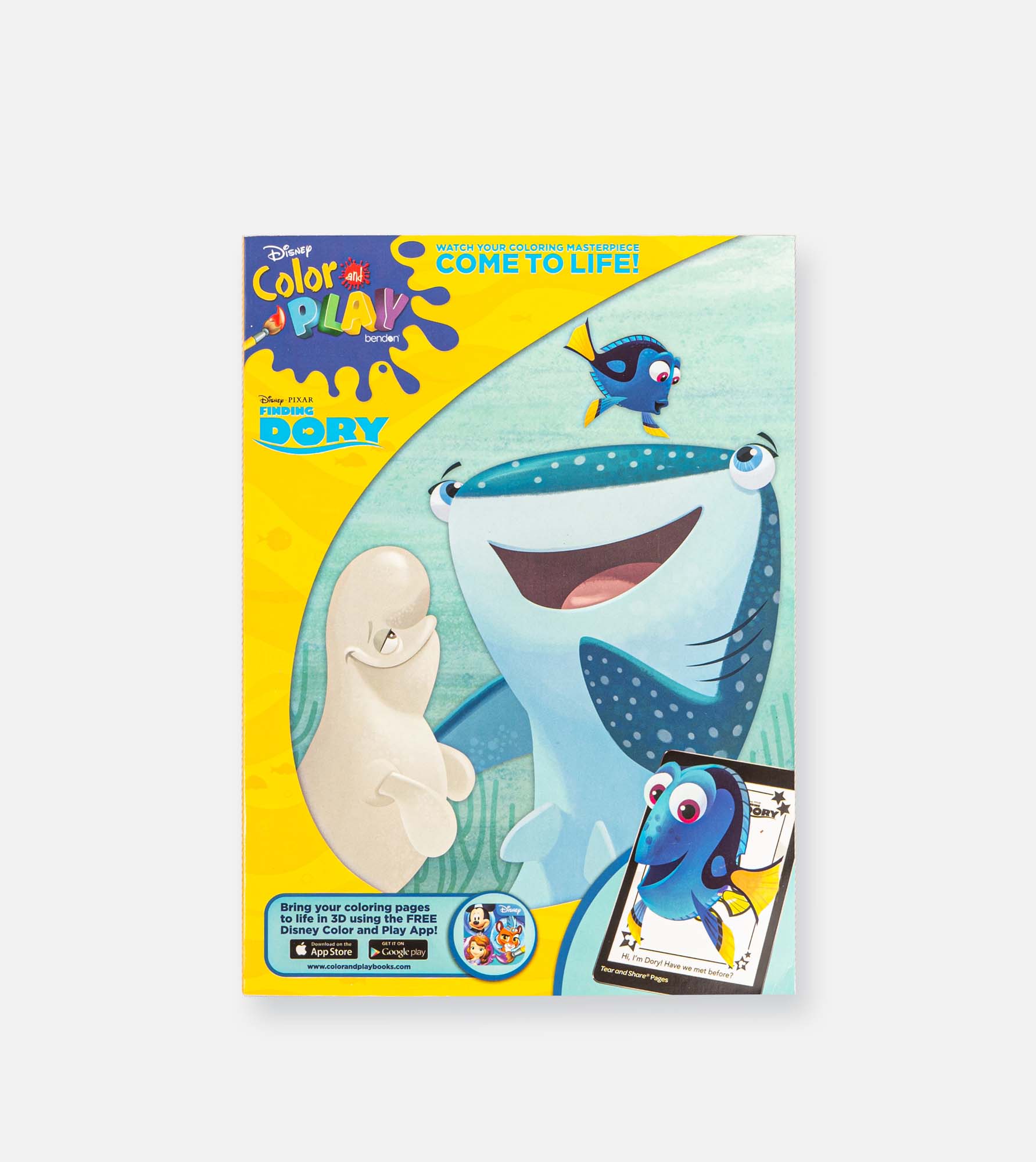 Finding dory - coloring & play Book